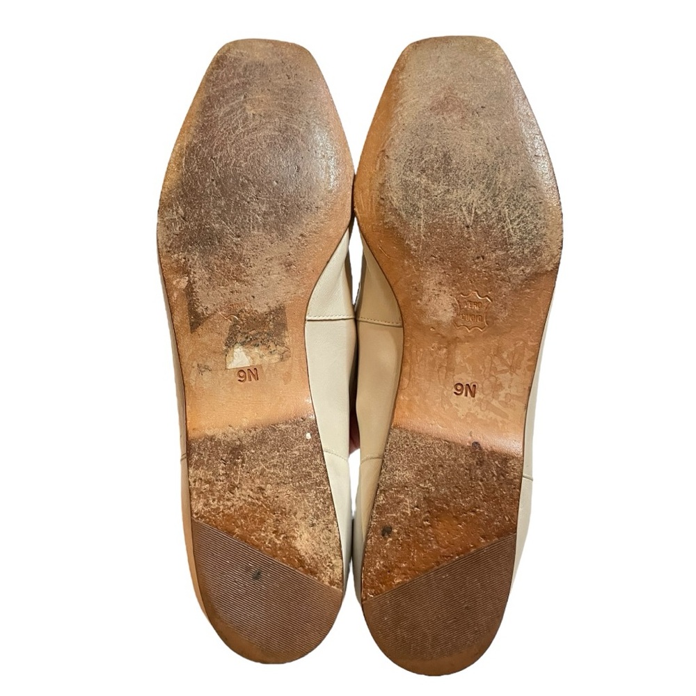 Enzo Angiolini Leather Flats Women’s Size 9 White - Picture 10 of 10
